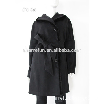 oem women's clothing wholesale cashmere coat fashion women coat model